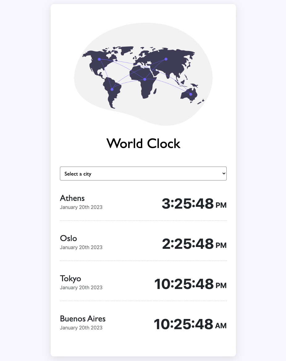 World Clock Preview